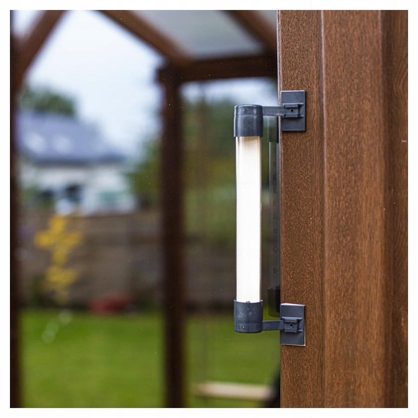 Termometr zaokienny przyklejany antracyt Biowin Model 020505