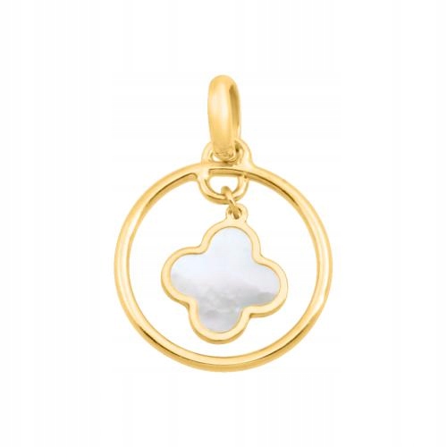 Přívěsek se závěsným prvkem z jetele naplněného perleťovou hmotou