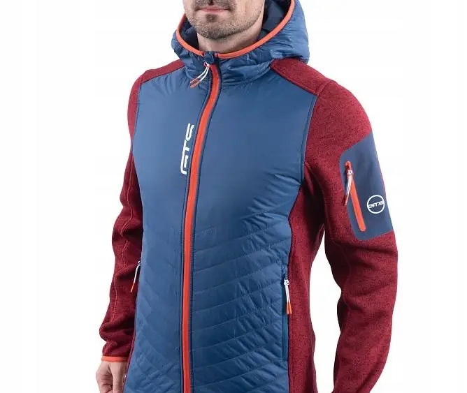 Pánská bunda turistická Gts Hybrid Knitmix Padded Man Jacket M
