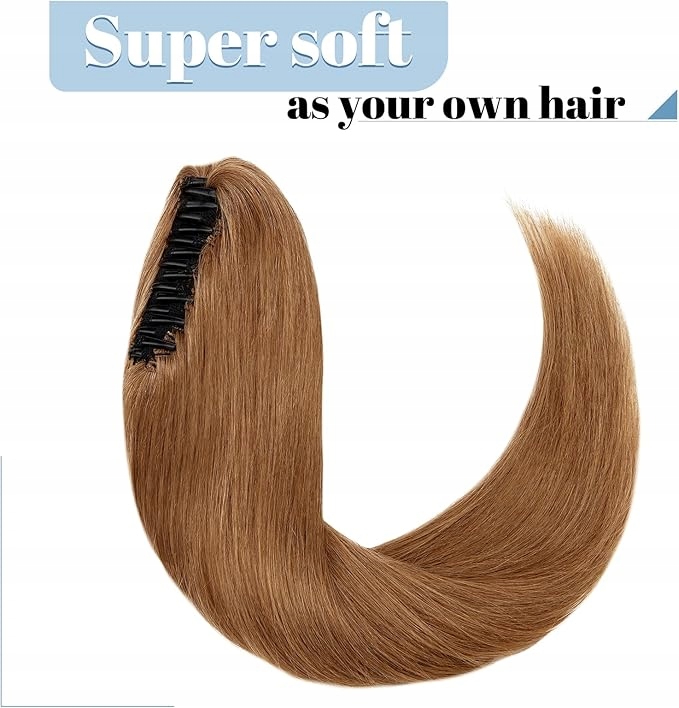 Sego přírodní Vlasy culík Klips Dlouhé přírodní vlasy světle hnědé 55 cm