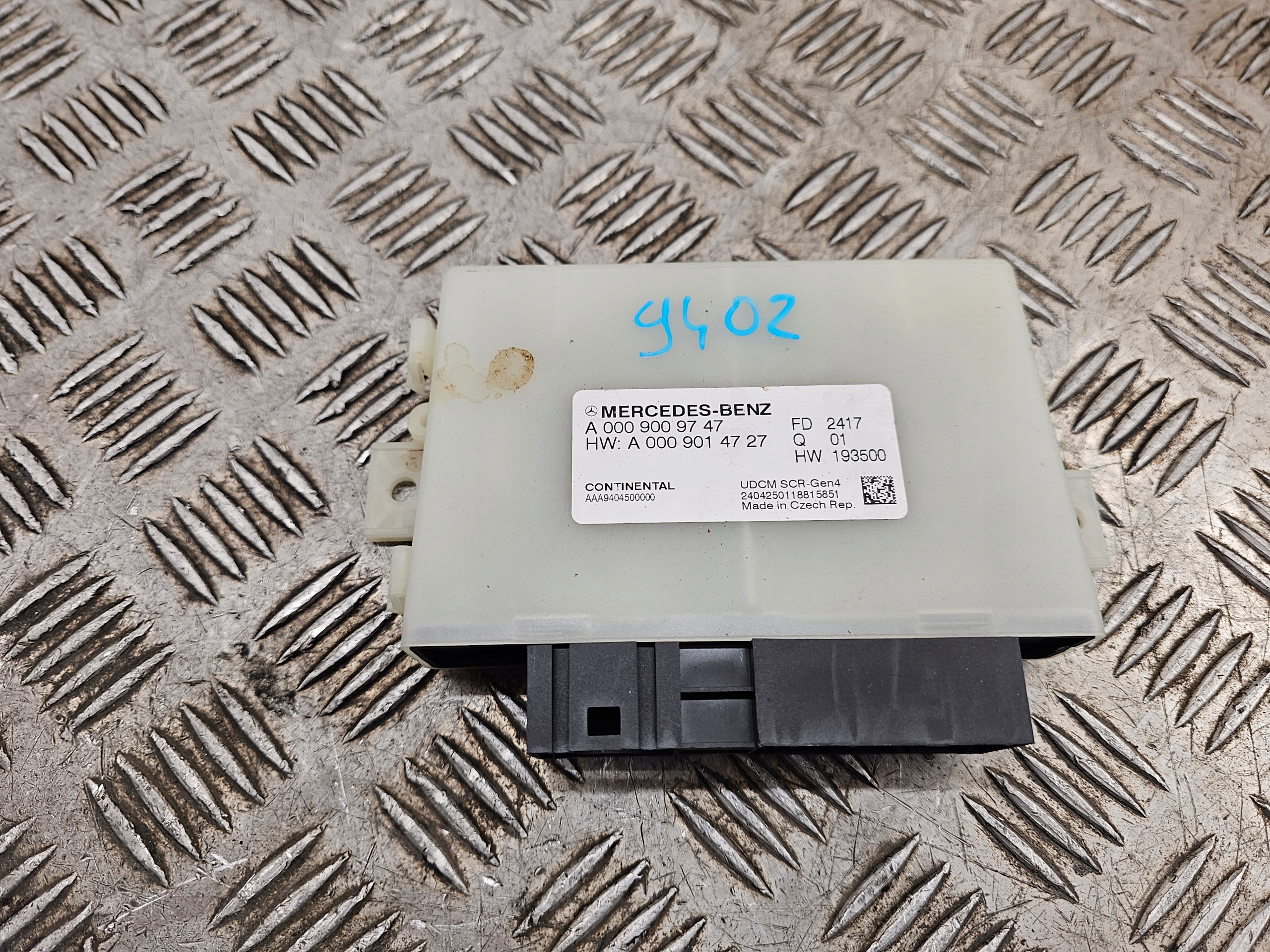 module unité de commande électronique uce gaz de A0009009747 MERCEDES VITO III W447 24R