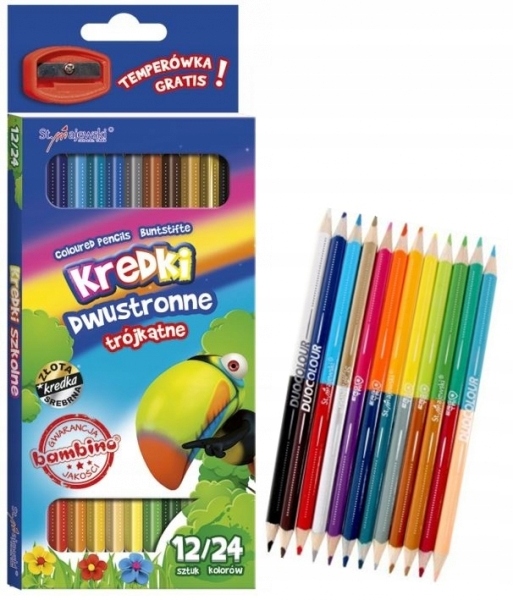 

Kredki Bambino Ołówkowe 12SZT 24 Temperówka