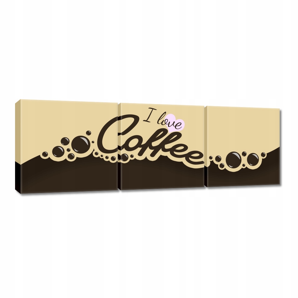 

Obrazy 60x20 I love Coffee