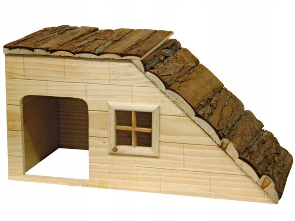 Domeček pro králíky s rampou Kerbl 82756, 50x25x25 cm