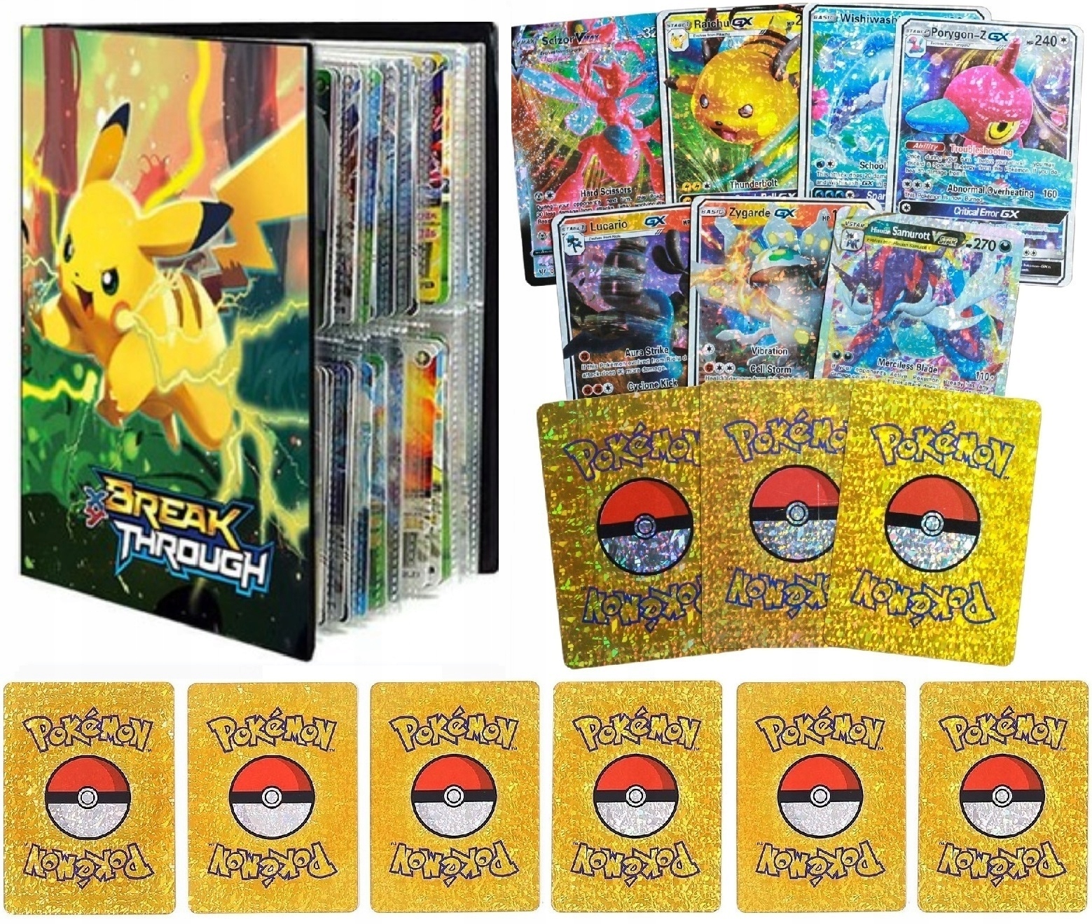 

Karty Pokemon Diamentowe Brokat 55 Sztuk Album