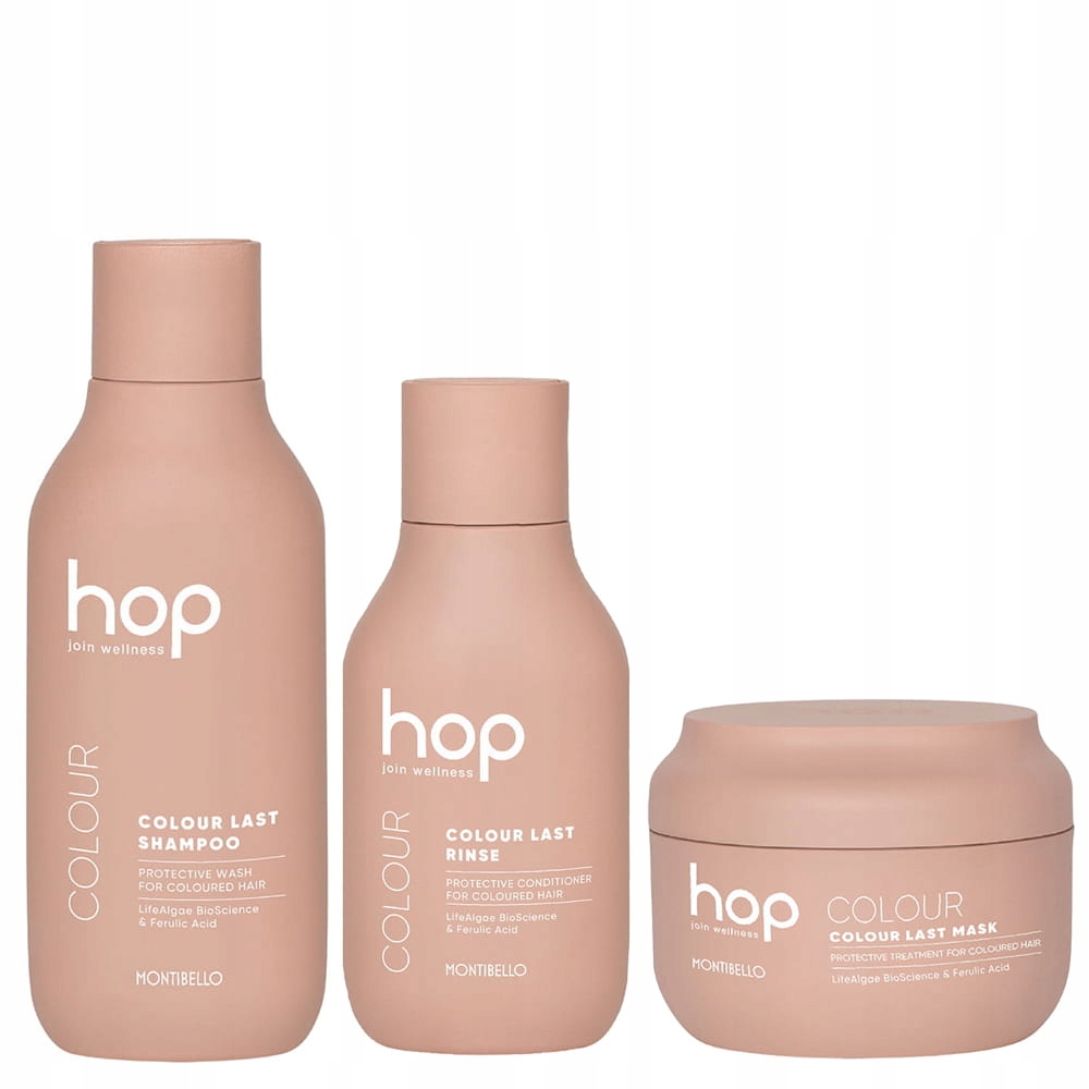 Montibello Hop Colour Last sada na ochranu barvy barvených vlasů 3ks