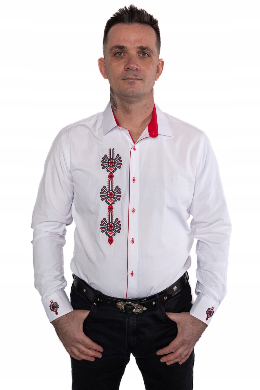 

Koszula góralska haftowana bawełniana folkowa