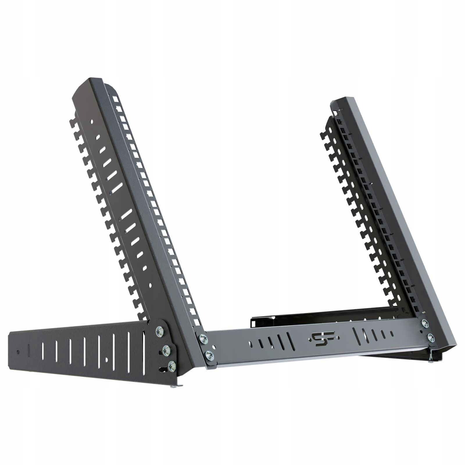 StalFlex STRL19-8U-B, stojak Rack L 19" 8U, statyw, czarny