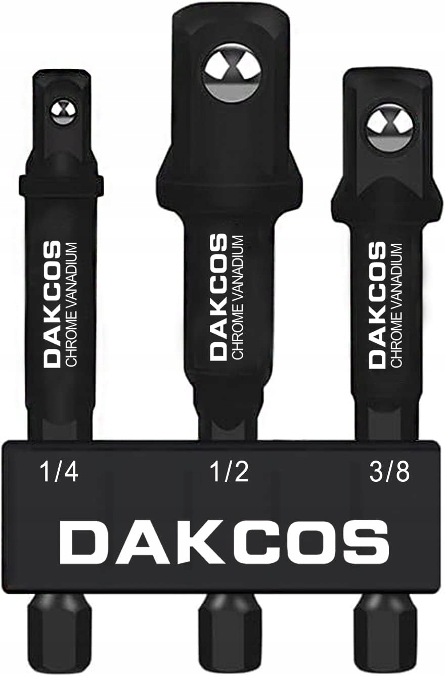 ADAPTERY DO NASADEK UDAROWYCH ZESTAW ADAPTERÓW "1/4", 3/8" i