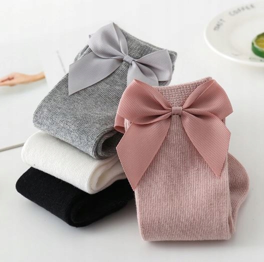 Podkolanówki skarpetki BIAŁE z KOKARDKĄ 86-92 1-2L Marka Inna marka