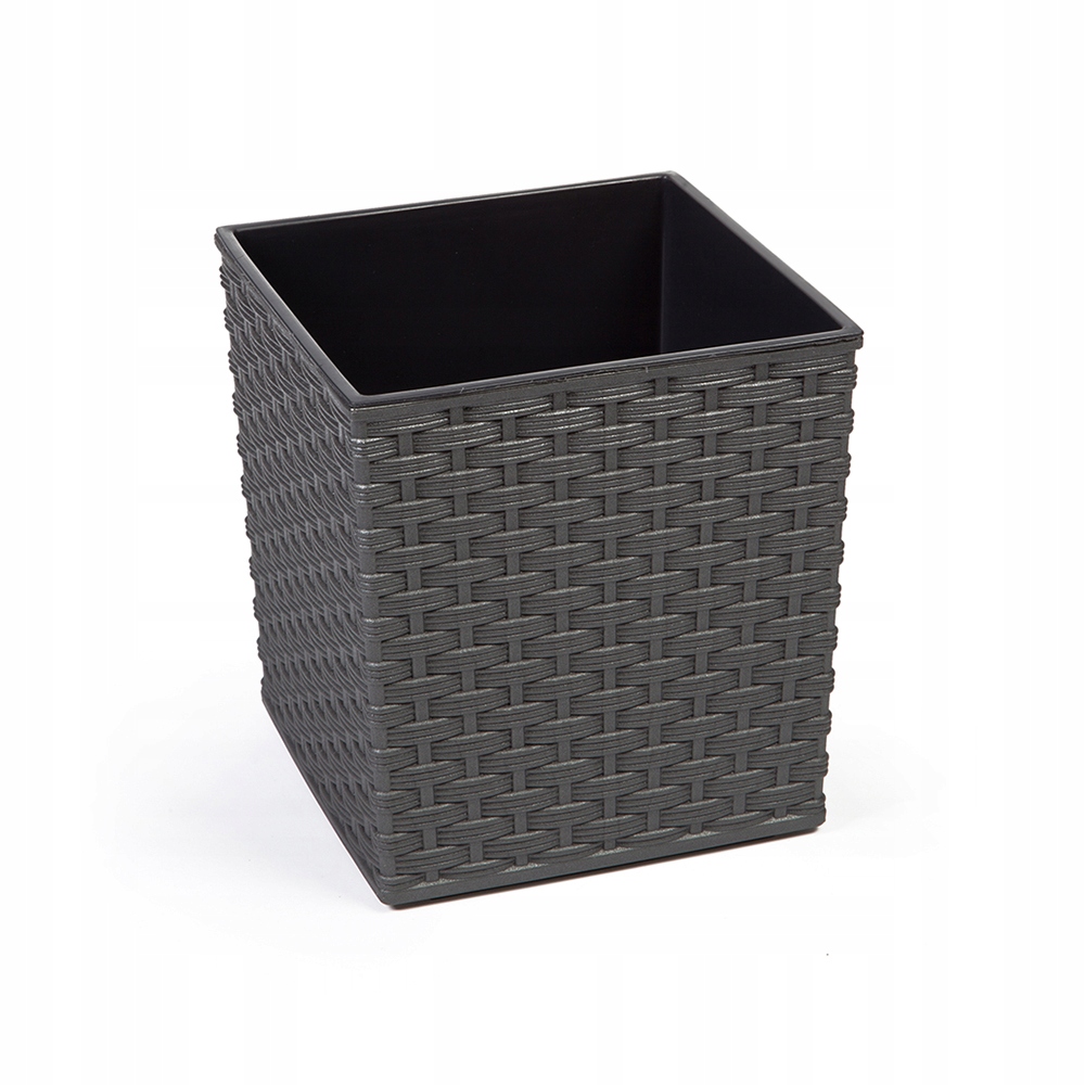 

Doniczka szara 30x30 juka rattan donica wkład