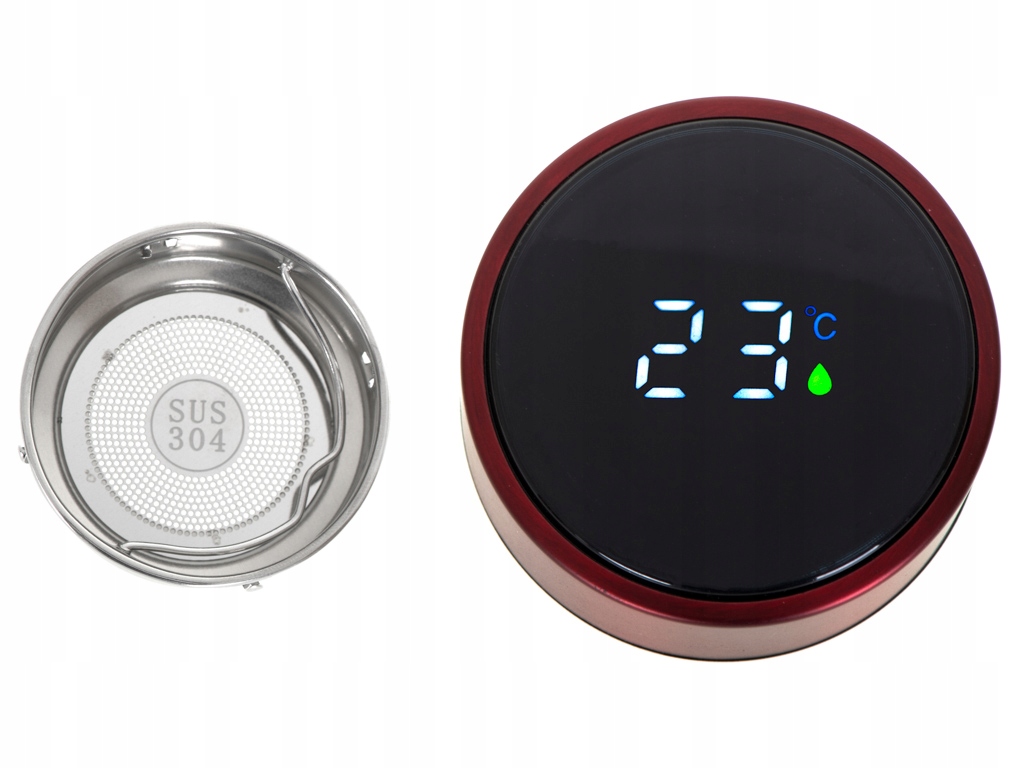 Kubek termiczny termos smart LED 500ml bordowy czujnik temperatury Rodzaj kubek termiczny
