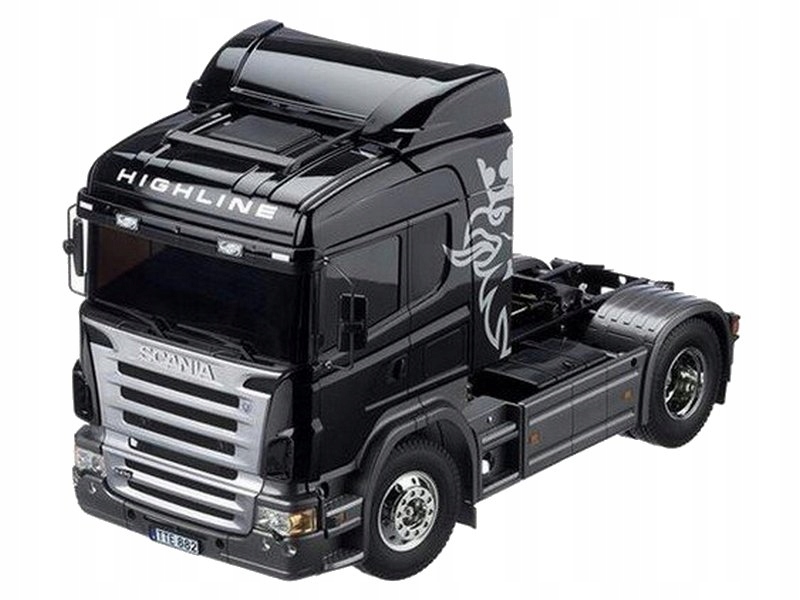 Scania R470 Highline Full Option Black Rtr Tamiya
