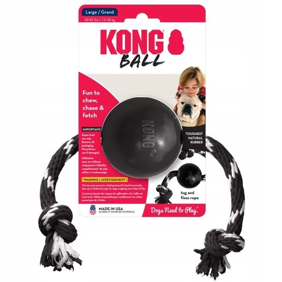 

Zabawka dla psa Kong Extreme Ball with Rope L