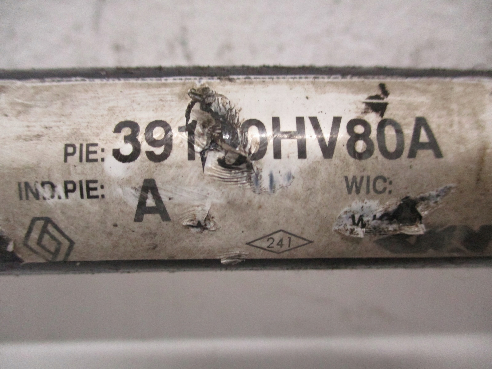 semi-axis right RENAULT KADJAR 19R