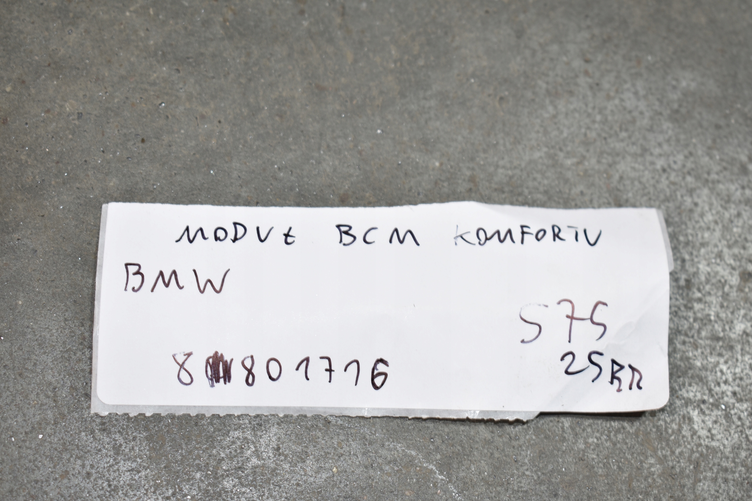 modul BCM KOMFORTU BMW 1