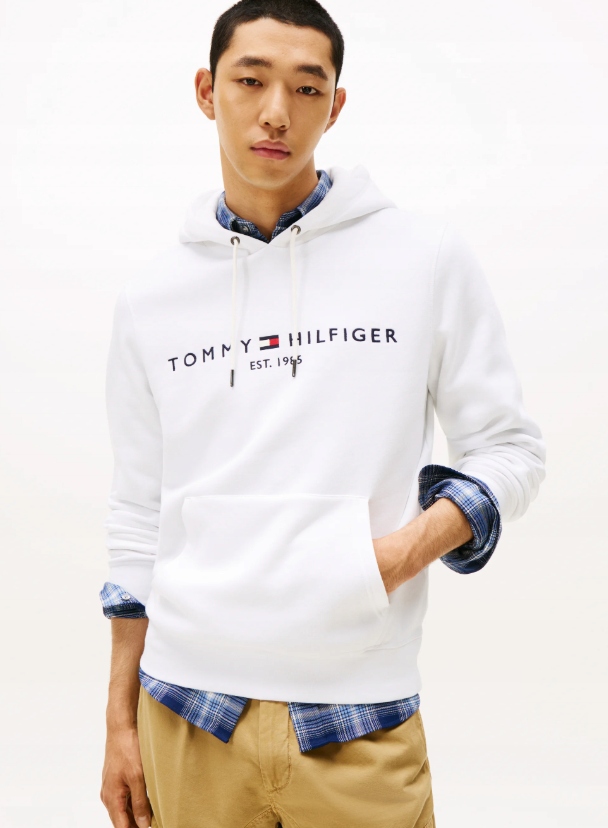 Mikina s kapucí Tommy Hilfiger Bílá vel. S