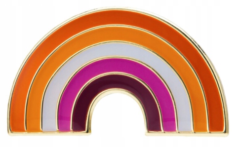 

Tęcza lesbijska wersja 2. Pride Lgbt pin