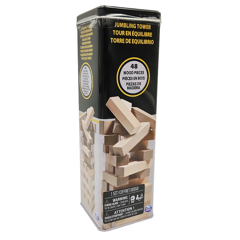 

Gra Drewniana Jenga w metalowej puszce 48 el
