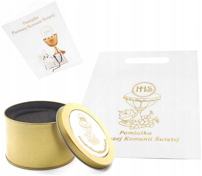 Pudełko opakowanie na zegark Komunijny zestaw 3w1
