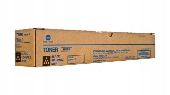 Originálny toner Black Konica Minolta BizHub C 227, 287 (TN221K, TN-221K,