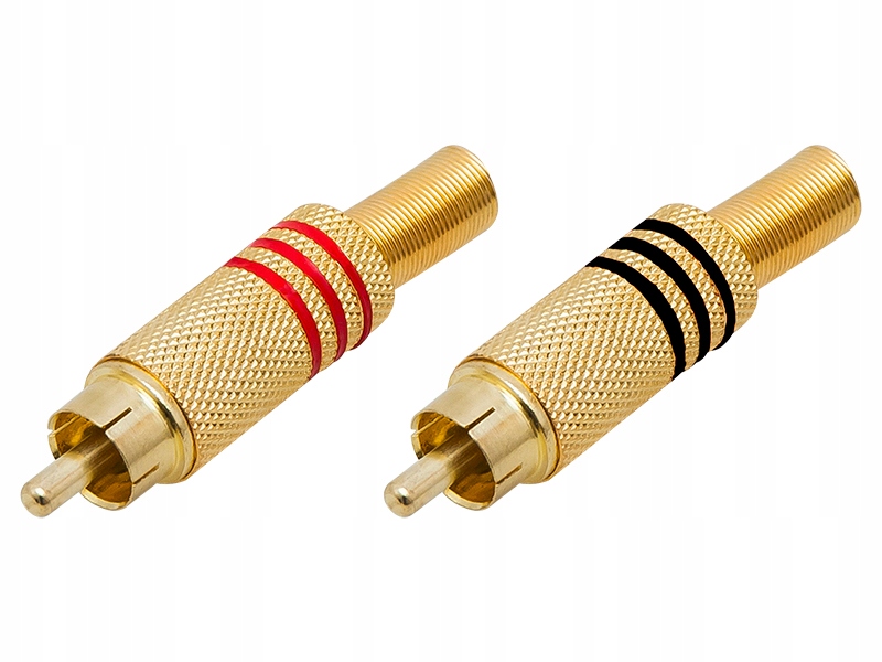 

Wtyk Rca Prosty Złoty T2 2-SZTUKI