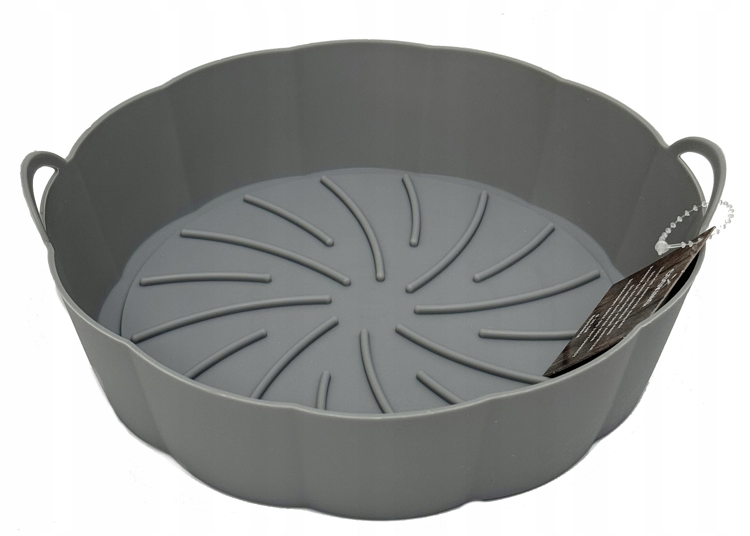 Silikonowy WKŁAD do frytkownicy koszyk AIR FRYER OKRĄGŁY 20cm