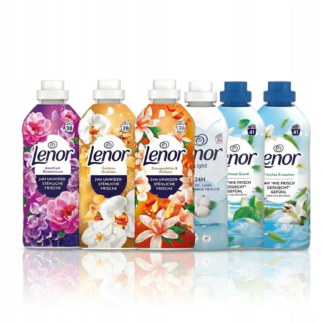 Lenor zestaw niemieckich płynów do płukania 6x 38 prań