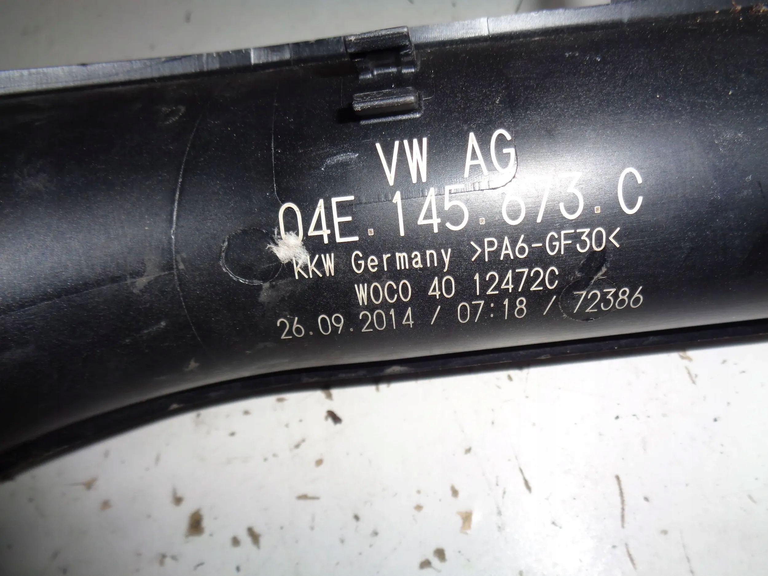 VW GOLF VII AUDI A3 8V LEON III FABIA 1.2 TSI rohr intercooler 04E145673C