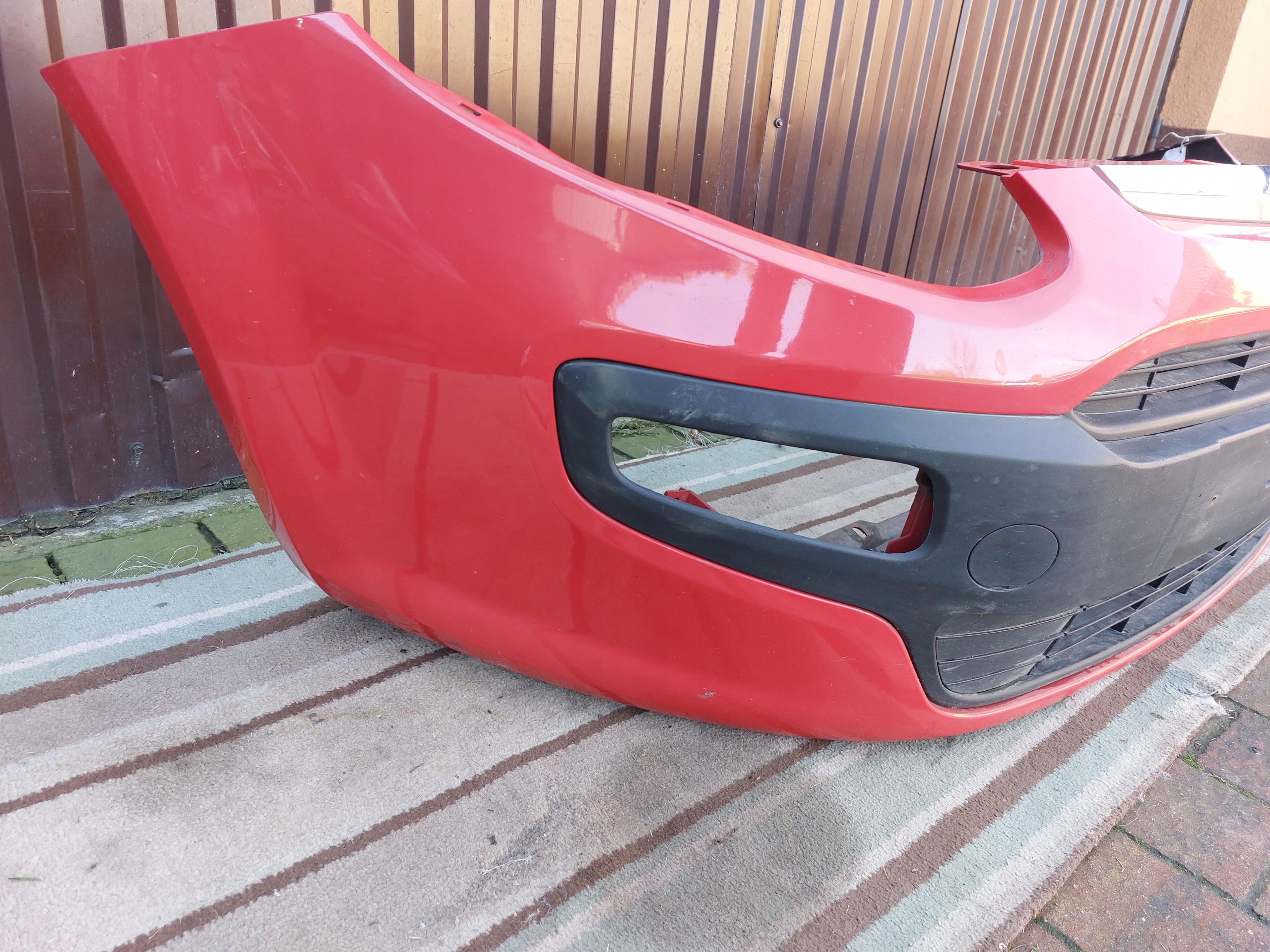 front bumper front FIAT PUNTO EVO 2009-12 red