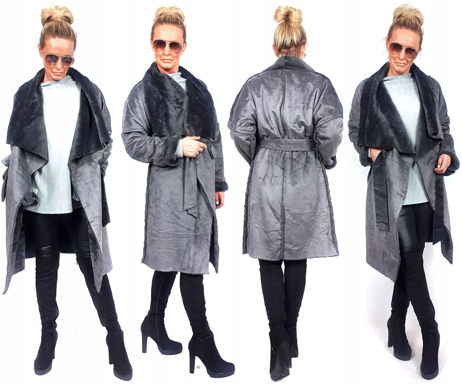 

Płaszczyk Futerko Eko Kożuch Zimowy Futro Luxury