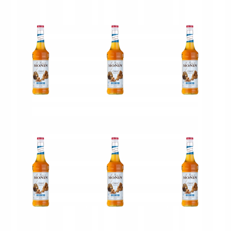 Monin Caramel Sugar Free syrop bezcukrowy karmelowy 0,7l X6