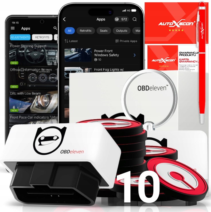 Rozhraní Vag OBDeleven 10 kreditů Diagnostický Tester Vag Polský Prodejce