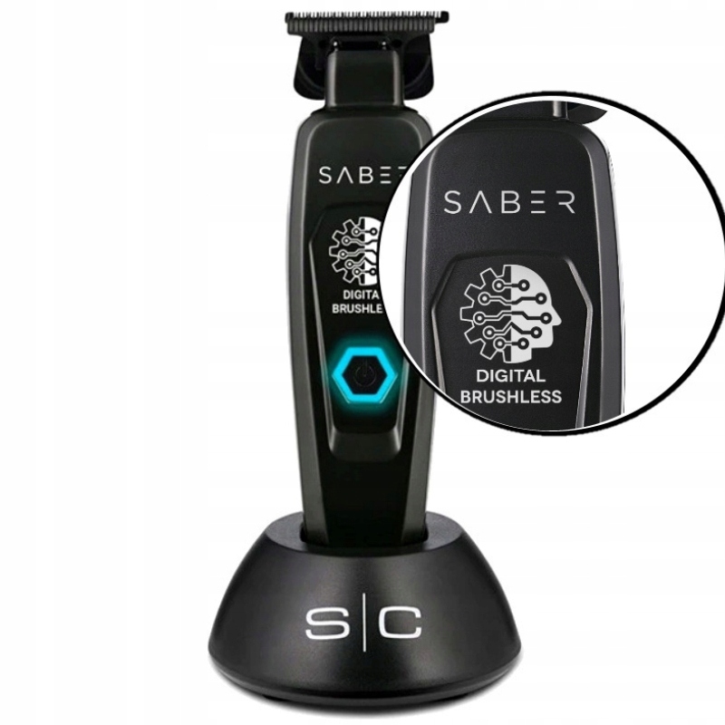StyleCraft Saber Black Bezdrôtový zastrihávač vlasov