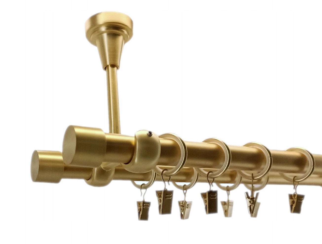 Garnýž Strop 19+19 Zlato Mat 120cm Luna