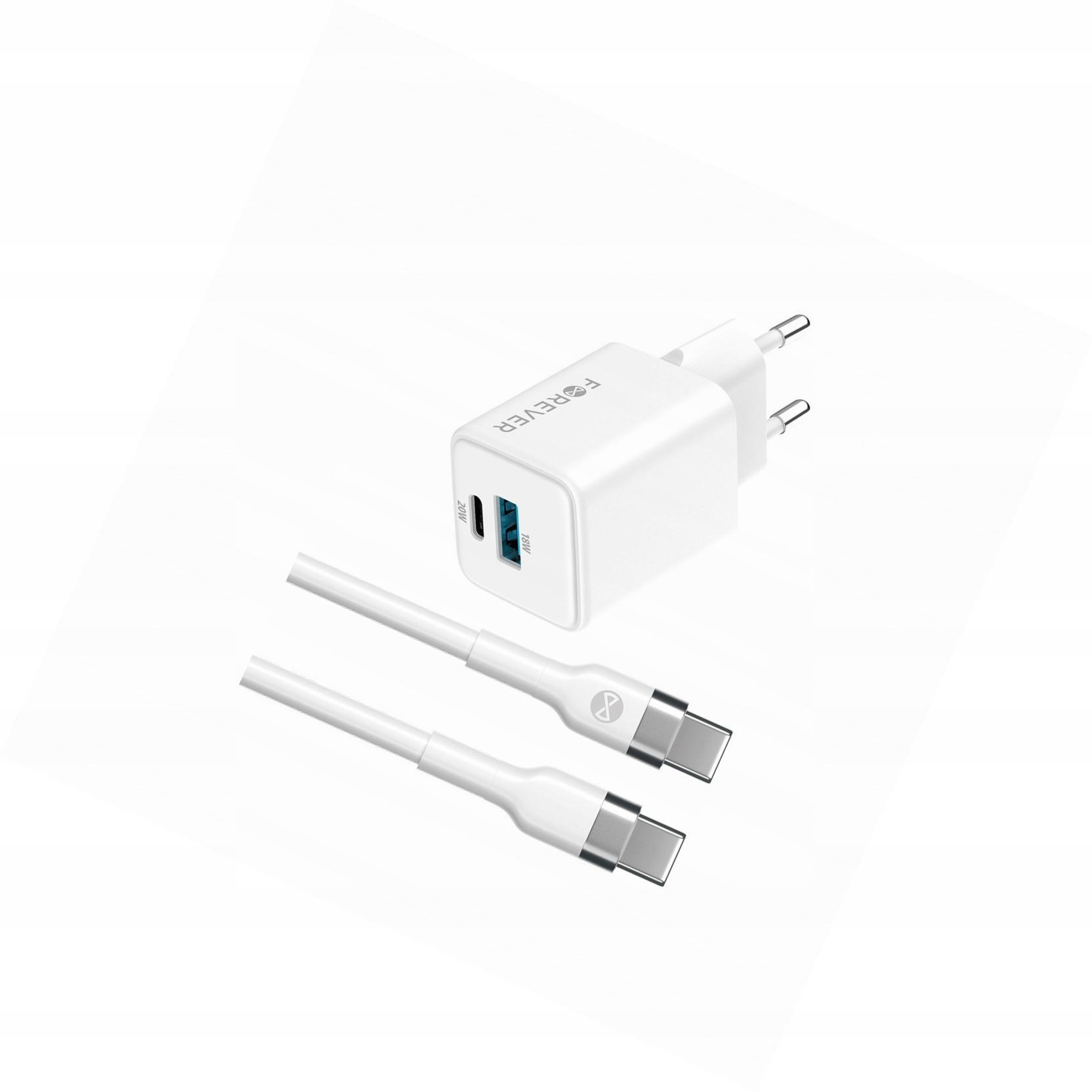 Szybka ładowarka GaN 20W Usb i Usb-c z kablem do Samsung Galaxy A52S 5G