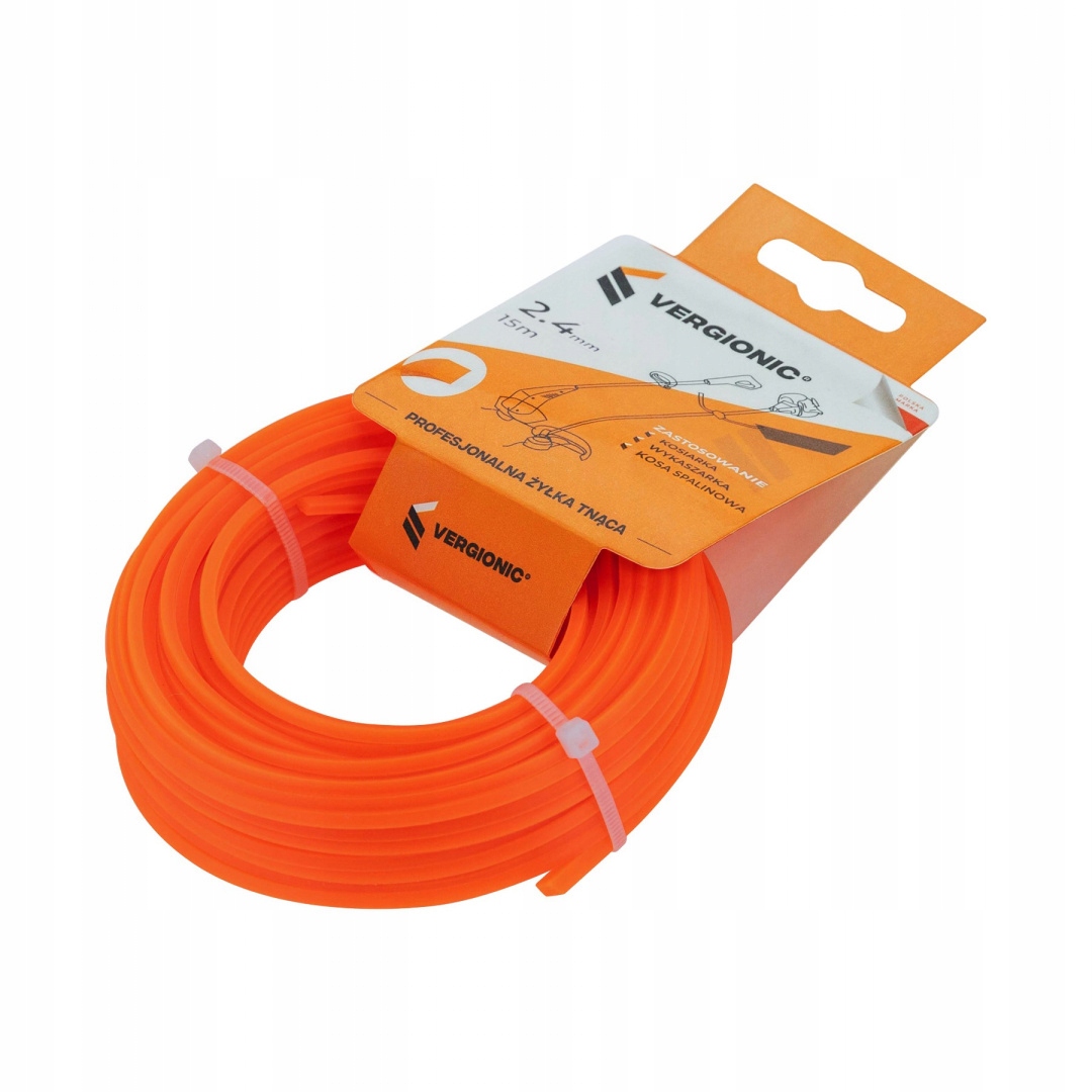 

Żyłka tnąca 2,4 mm x 15 m kwadratowa Vergionic