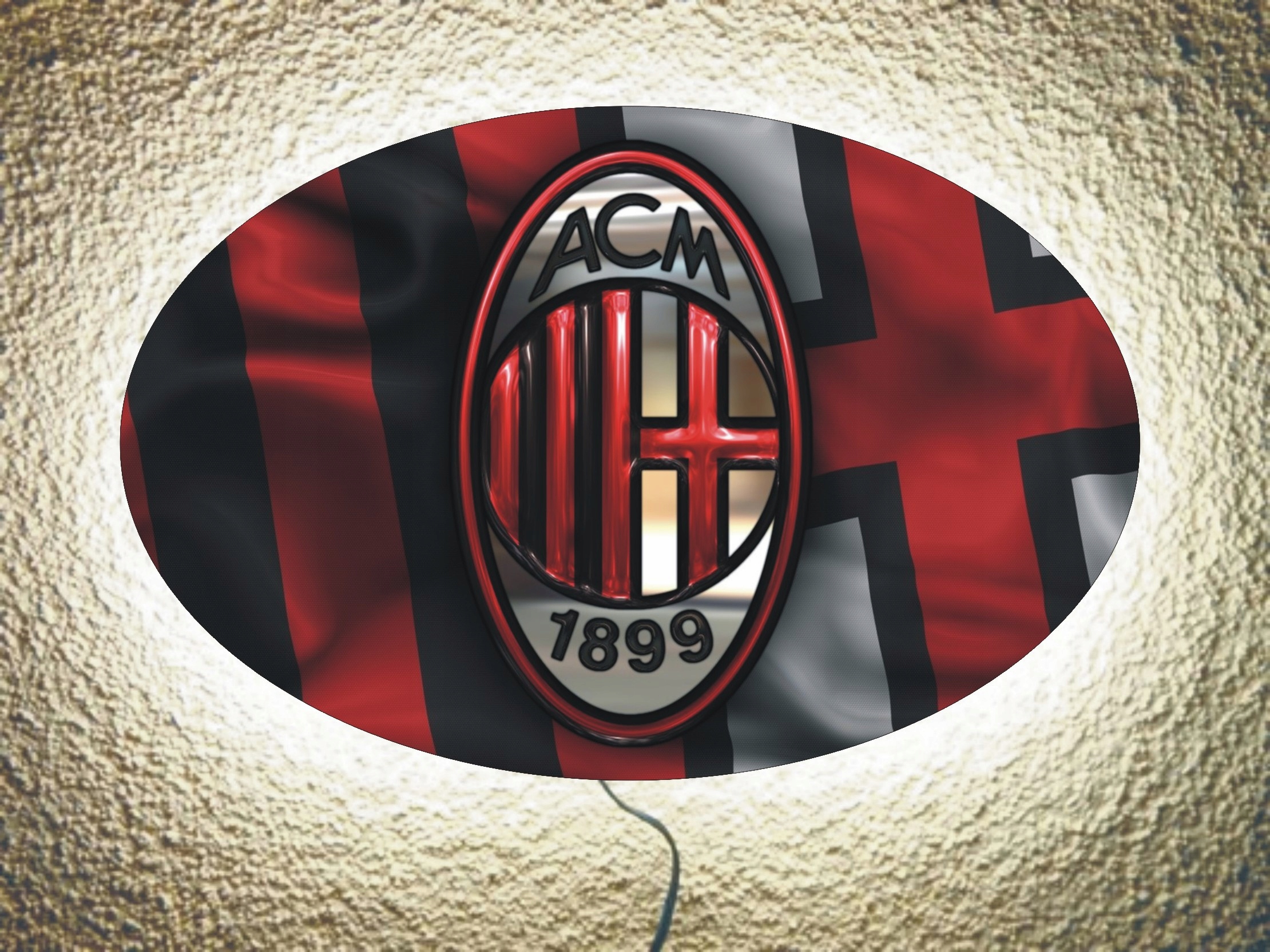 

Lampka nocna ścianę biurko Ac Milan pilot