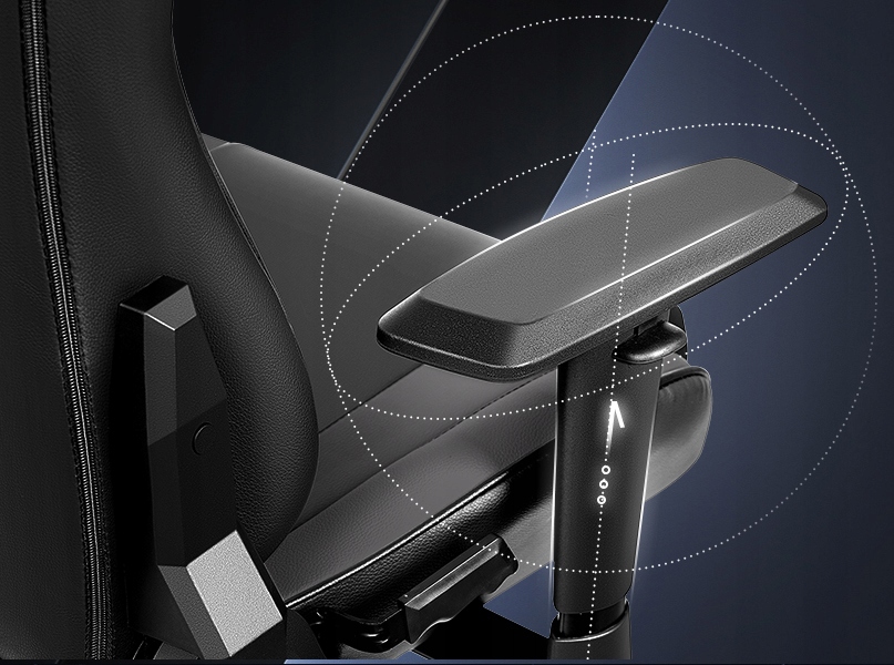 FOTEL BIUROWY KRZESŁO OBROTOWE KRZESŁO DO BIURKA ERGONOMICZNY SOLIDNY MOCNY Kolor obicia czarny