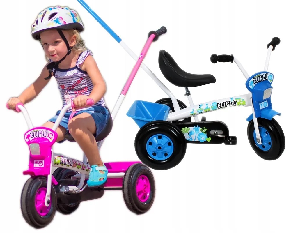 Rowerek rower trójkołowy Z Prowadnikiem łańcuch Polski Producent