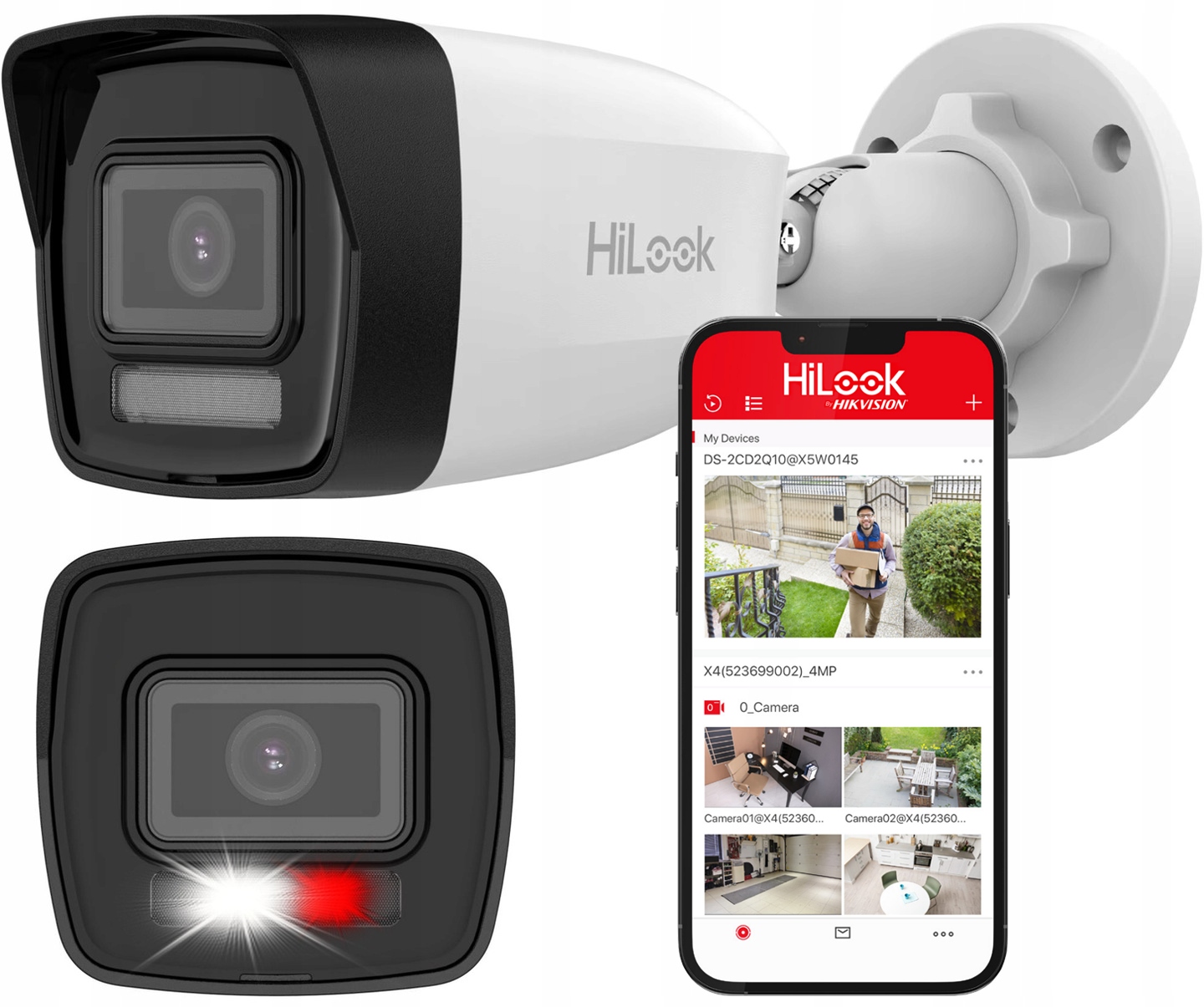 Vonkajšia Ip kamera 3K+ 6MPx PoE HiLook od Hikvision IPCAM-B6-30DL PoE