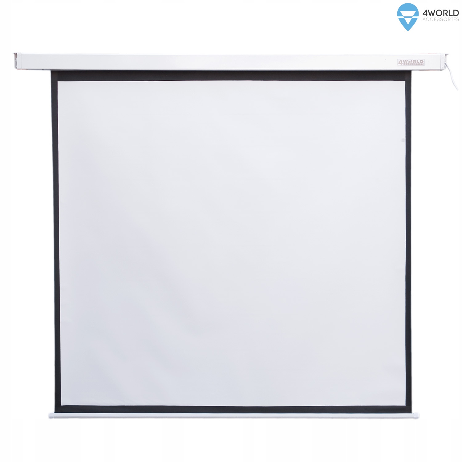 Ekran projekcyjny elektryczny ścienny sufitowy 1:1 178 cm x 178 cm
