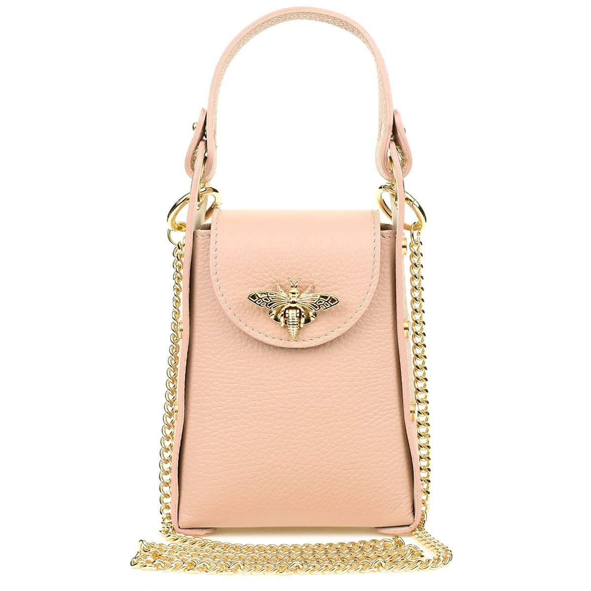 Kožená kabelka Vezze Vespa Poco Pudrová