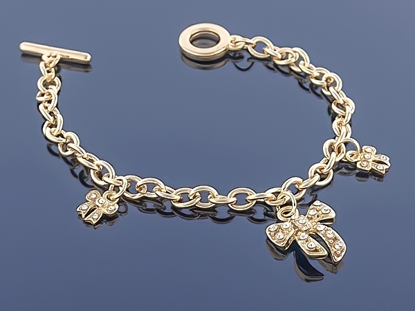 

Złota bransoletka Charms