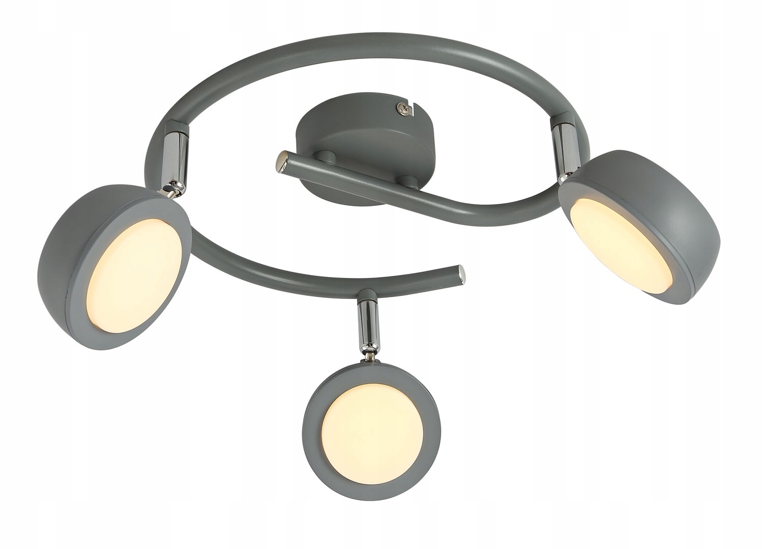 Šedá spirála-pohyblivá lampa 3X6W Led MILD Candellux