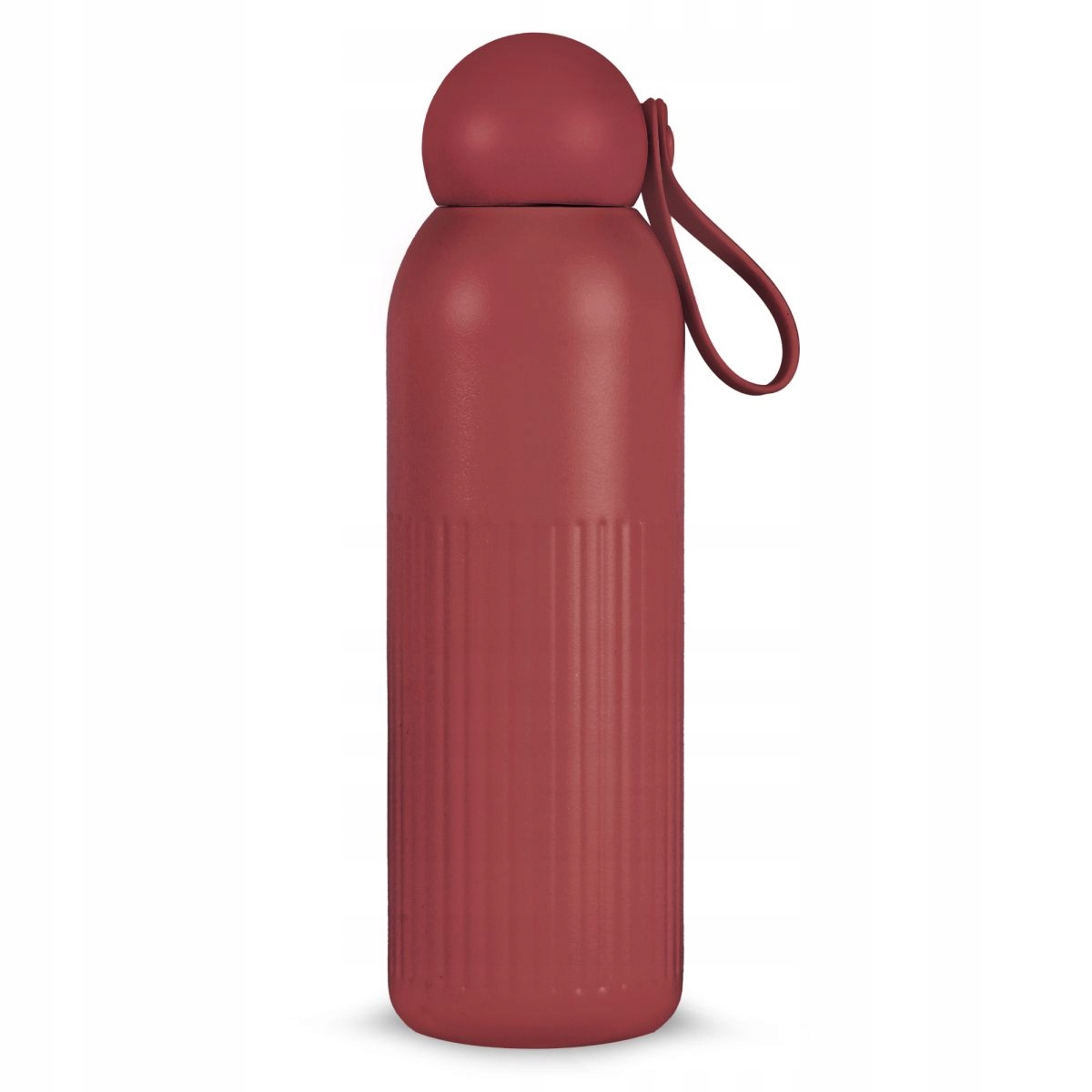 Sagaform Termosová láhev 500 ml Bordó Nerezová Ocel Termos se slámkou