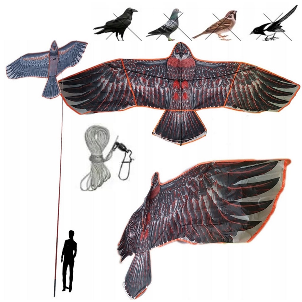 Odstraszacz Ptaków Gołębi Szpaków sokół Latawiec Orzeł Masz 6m+ krętlik