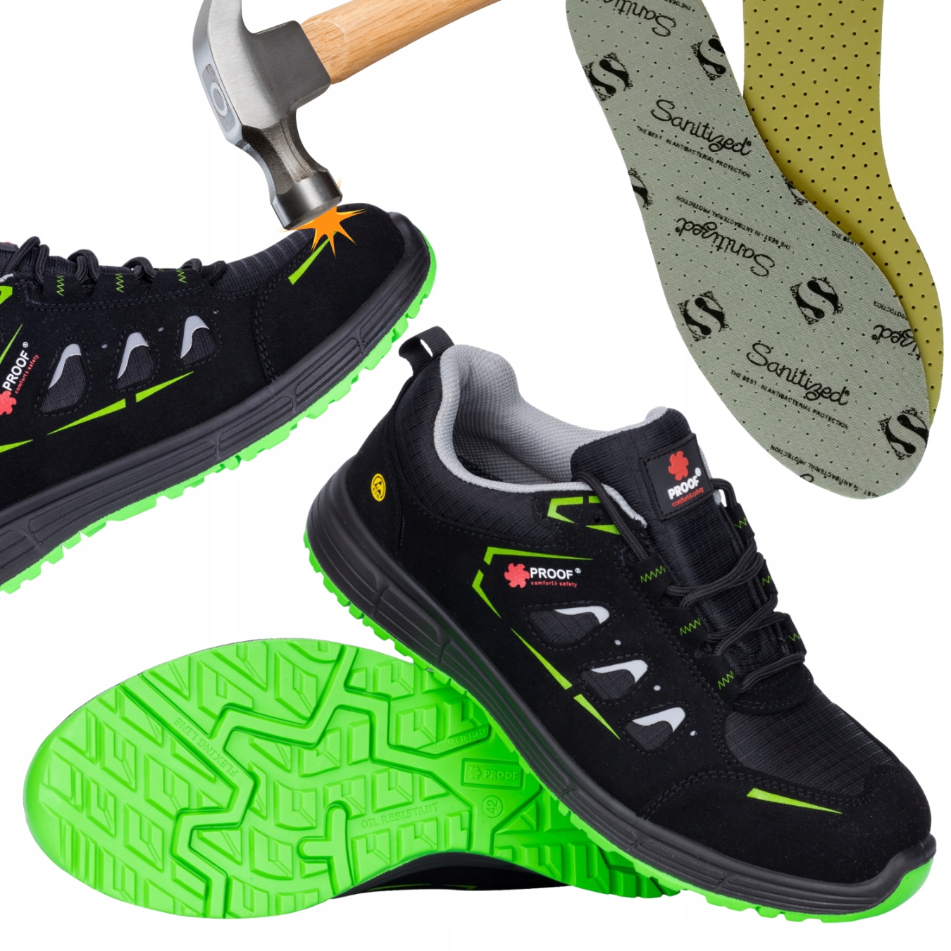 Pracovní Obuv Ochranná Pánská Obuv Bozp Sportovní Polobotky Proof S3S Vel. 46