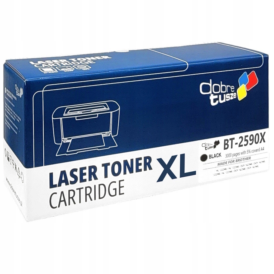 Toner Do Brother TN-2590 XL DCP-L2600D DCP-L2622DW DCP-L2640DN HL-L2460DN