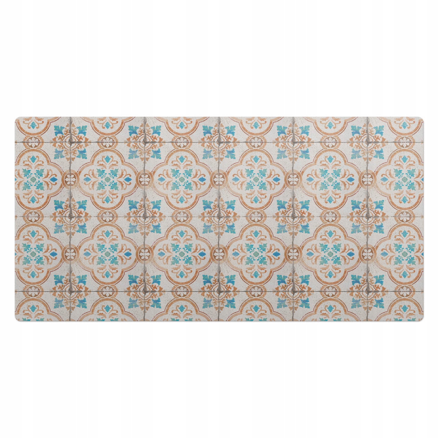 Dekorativní podložka na stůl pro hráče Retro ornamenty v dlaždicích 100x50 cm